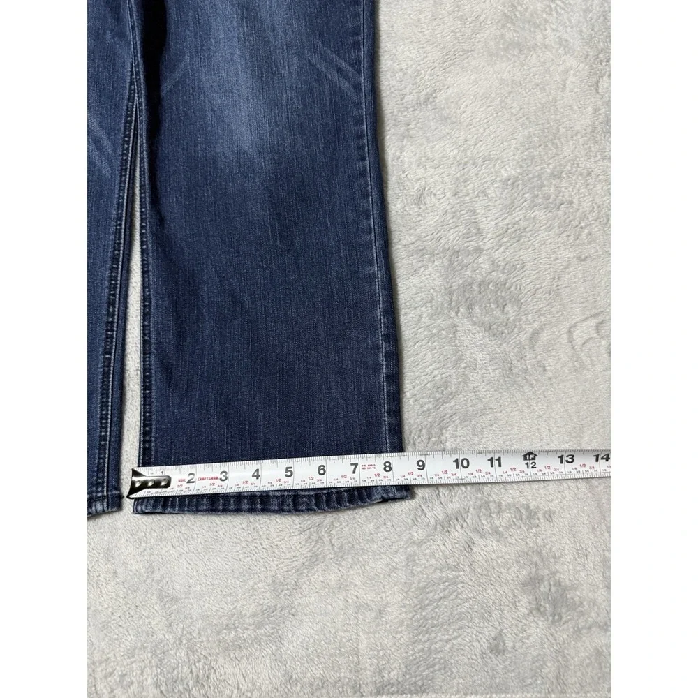 Democracy Jeans Women's 16 Straight Blue Medium‎ Wash Ab Technology 37x26